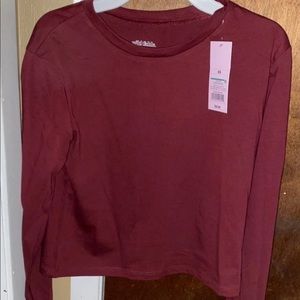 Long sleeve crop top